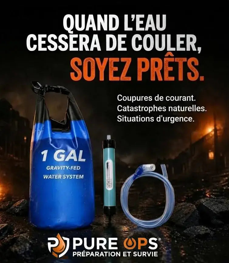 Kit PURE-01 : quand l'eau cessera de couler, soyez prêts